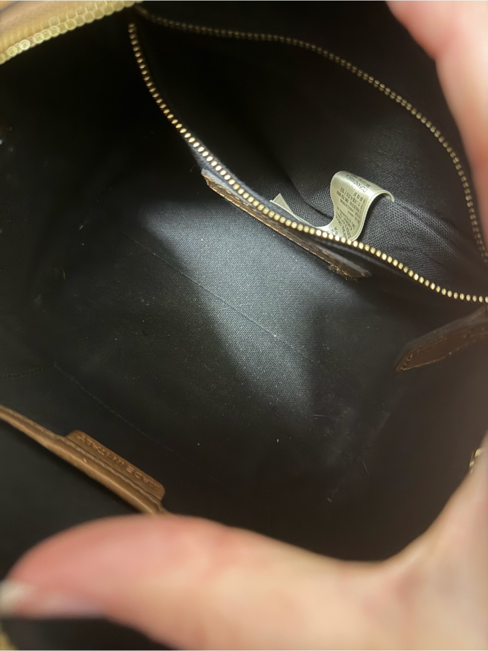 Burberry Alchester Tan Leather & Classic Check bowling bag - Picture 7 of 12